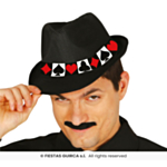 Pokerhattu musta