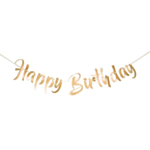 Happy Birthday Kirjainkoristenauha Kulta