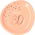 Lush Blush Happy 80th -pahvilautaset