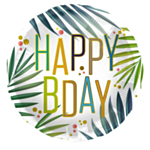 Happy B Day Trooppinen Foliopallo