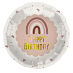 Happy Birthday Foliopallo Sateenkaari Vaaleanpunainen