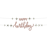 Happy Birthday Kirjainkoristenauha Roosa