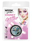 Holografinen Chunky Glitter hopea