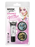 Chunky Glittermeikkisetti Hopea/Kulta