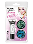 Chunky Glitter Meikkisetti Vihreä/Sininen
