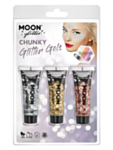 Holografinen Chunky Glitter luksus-geelimeikkisetti