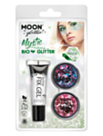 Bio Chunky Glitter -meikkisetti pinkki ja sininen