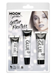 Glitter Fix Gel -setti läpinäkyvä