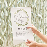DIY Babyshower Tervetulokyltti