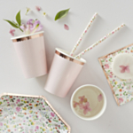 Disty Floral -mukit, kultareuna
