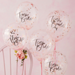 Team Bride konfetti-ilmapallot