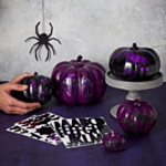 Koristetarrat Halloween-kurpitsoihin