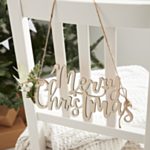 Merry Christmas Puiset Tuolikyltit