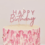 Happy Birthday Kakkukynttilä Ruusukulta