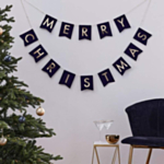 Merry Christmas Viirinauha Tummansininen
