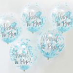 About To Pop -konfetti-ilmapallot, vaaleansiniset