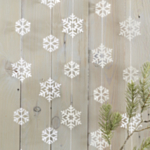 Rustic Christmas lumihiutalekoristenauha