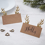 Rustic Christmas -pöytäkortit