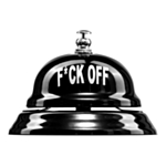 F*ck Off Vastaanottokello Musta