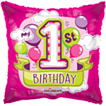 My 1st Birthday Foliopallo Pinkki