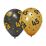45-vuotis Golden Celebrations Lateksipallot