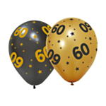 60-vuotis Golden Celebrations Lateksipallot