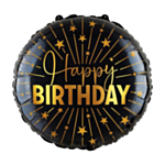 Happy Birthday Golden Celebrations Suuri Folioilmapallo