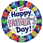 Pyöreä Happy Father's Day Folioilmapallo