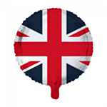 Pyöreä Iso-Britannian Lippu Folioilmapallo