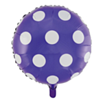 Pilkkukuvioitu Folioilmapallo Violetti