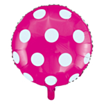 Pilkkukuvioinen Foliopallo Pinkki