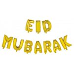 Kultaiset Eid Mubarak -folioilmapallot