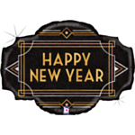 Happy New Year Art Deco Foliopallo