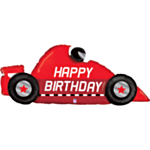 Kilpa-auto Happy Birthday Foliopallo