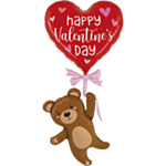 Happy Valentine's Day Nalle Foliopallo