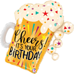 Oluttuoppi Happy Birthday Folioilmapallo