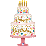 Kermakakku Happy Birthday Folioilmapallo