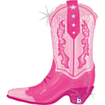 Cowgirl Saapas Folioilmapallo Pinkki