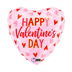 Happy Valentines Day Sydän Foliopallo Vaaleanpunainen