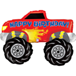 Monsteriauto Happy Birthday Folioilmapallo