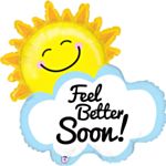 Feel Better Soon Aurinko Folioilmapallo