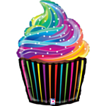 Sateenkaari Cupcake Folioilmapallo