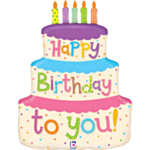 Kerroskakku Happy Birthday Folioilmapallo