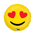 Emoji Sydänsilmät Foliopallo