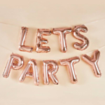 Let's Party Foliopallo Ruusukulta