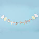 Ruusukultainen Happy Easter -kirjainnauha