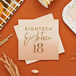 18-Vuotisjuhlan Lautasliinat Roosa