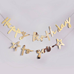Happy Birthday To You Koristenauha Kulta