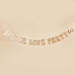 Peace Love Party Kirjainnauha