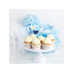 Babyshower vaaleansiniset cocktailtikut